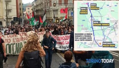 verso l'aeroporto di Caselle e Leonardo, il percorso