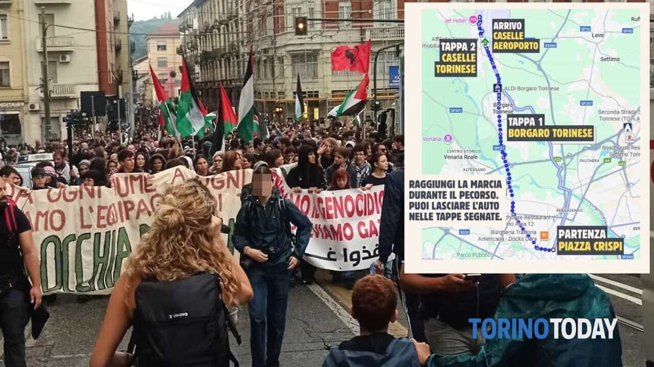 verso l'aeroporto di Caselle e Leonardo, il percorso