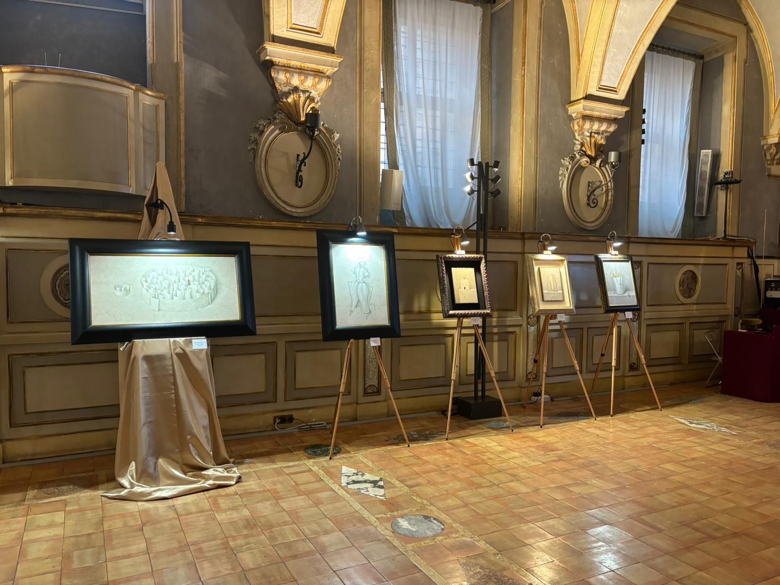 Dipinti in esposizione