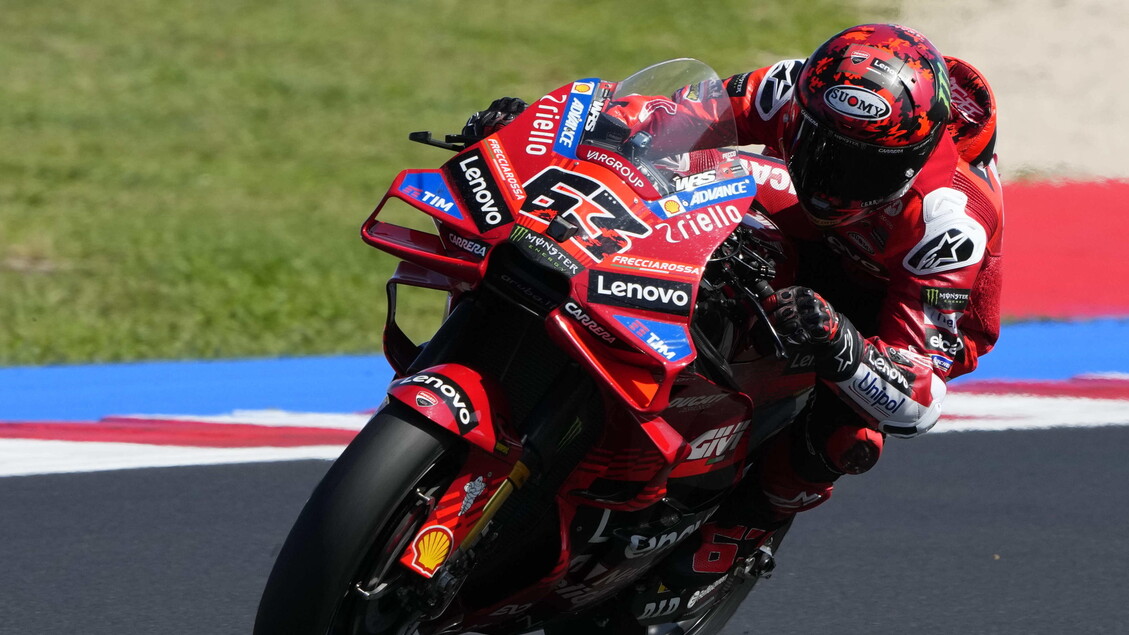 MotoGp, la Ducati di Bagnaia nelle libere di San Marino - Sport