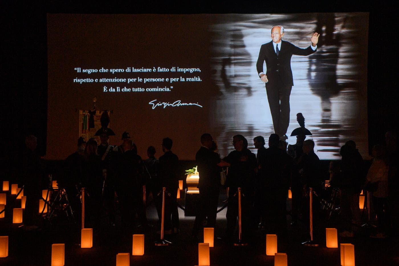 Camera ardente di Giorgio Armani-2