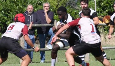 Capitan Konte in attacco (foto Rugby Lyons)