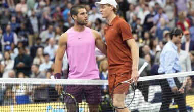 Sinner-Alcaraz, tifosi 'bocciano' outfit di Carlos agli Us Open: "Pantera rosa"