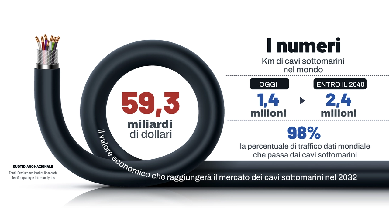 Cavi sottomarini: tra quelli in fibra ottica (telecomunicazioni) e quelli per l'energia, rappresentano la spiena dorsale della connettività globale e dell'approvvigionamento