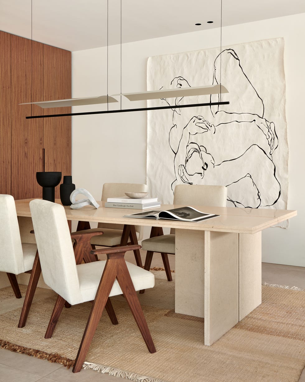 casa moderna con decoracion minimal en blanco y madera