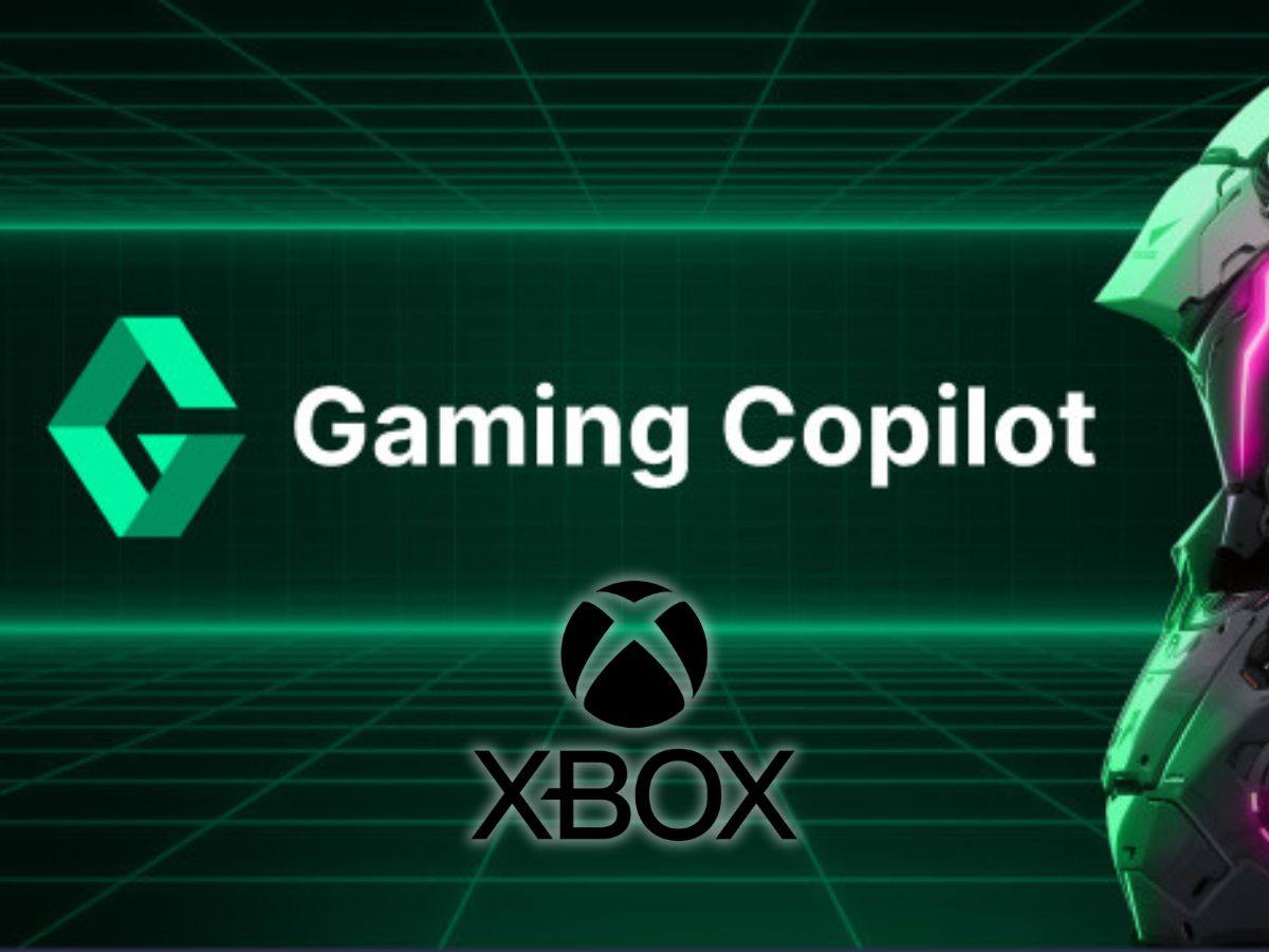 scrtto logo copilot gaming, logo xbox, robot futuristico