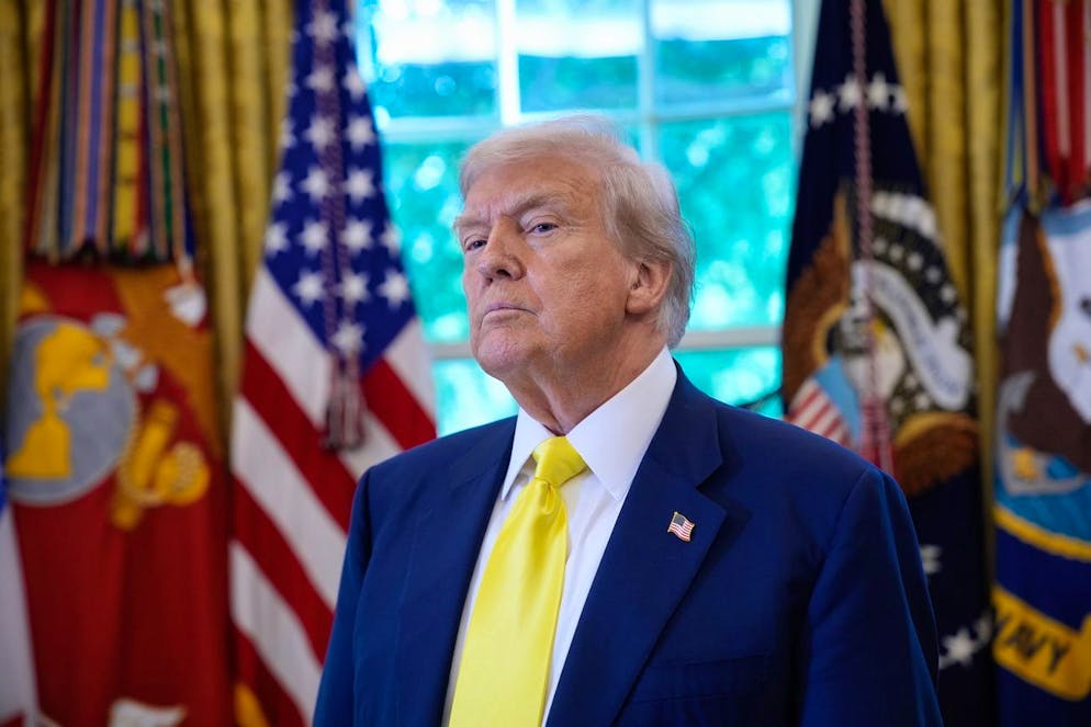 Donald Trump in un'immagine d'archivio.