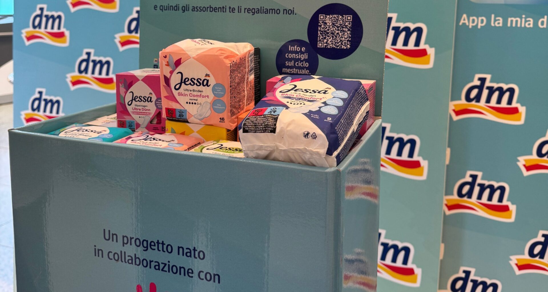 Dm Italia per il benessere femminile: donerà 100mila assorbenti
