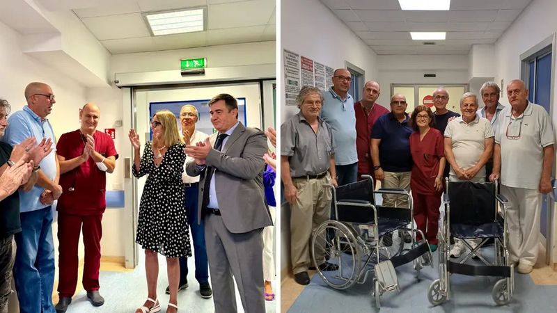 Reggio, donate al Gom 10 sedie a rotelle dall’associazione dei Portatori della Vara