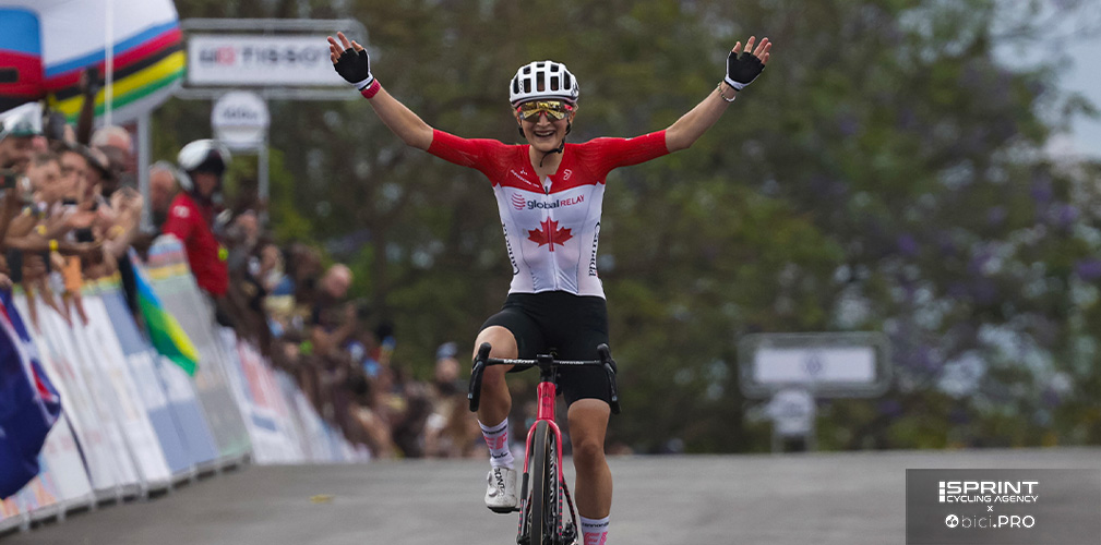 Campionati del mondo Kigali 2025, prova su strada donne elite, Magdeleine Valliers taglia il traguardo a braccia alzate