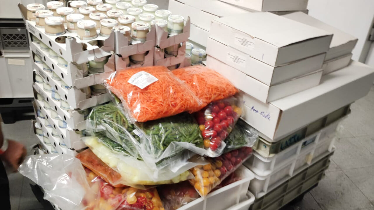 1,8 tonnellate di cibo recuperate per le famiglie bisognose