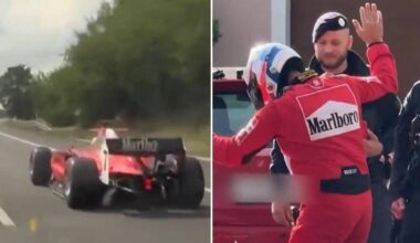 In autostrada con una (quasi) Ferrari da F1, arrestato il 'pilota fantasma'
