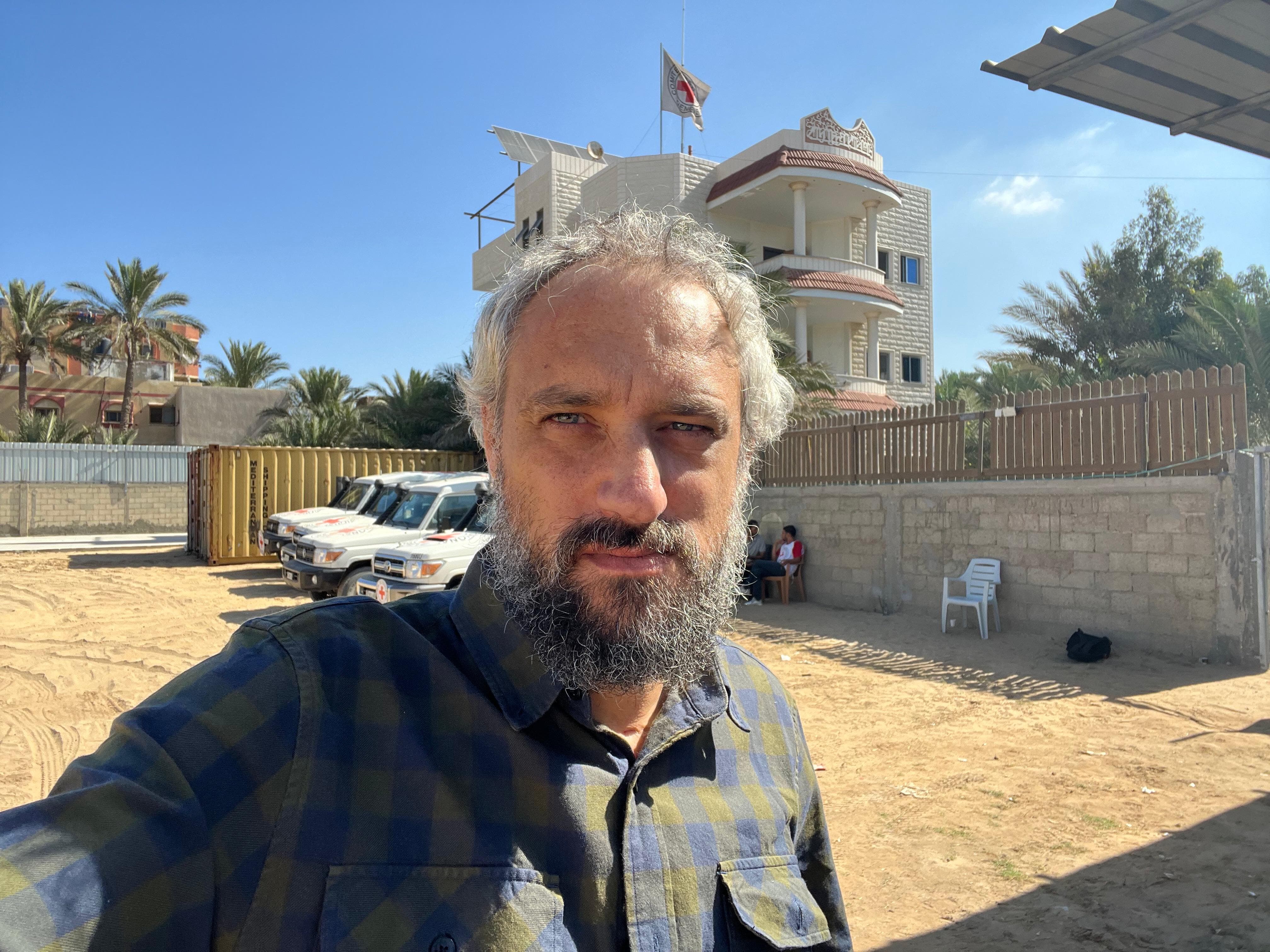 Fabrizio Minini a Rafah, nella Striscia di Gaza-2