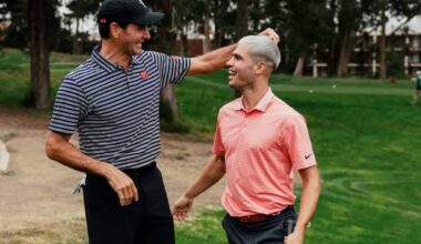 Alcaraz e Federer, partita di golf insieme prima della Laver Cup. Foto