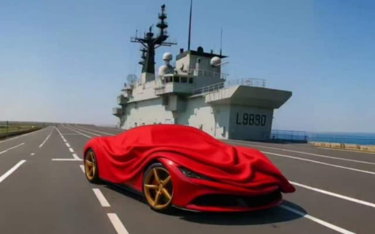 Record velocità, Fabio Barone a caccia dell'impresa: con una Ferrari sul ponte di una nave