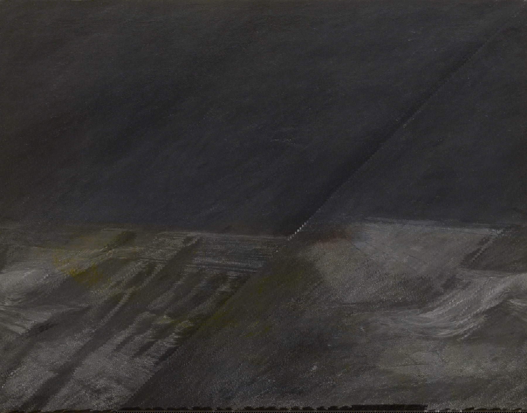 Gaetano Previati, Chiaro di luna (1888-1892; olio su tela, 120 x 149 cm; Collezione privata)
