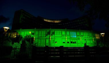 Giornata della celiachia, il palazzo della Regione Lazio si illumina di verde