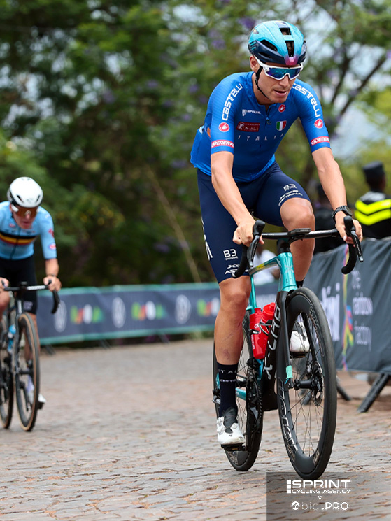 Campionati del mondo 2025, Fausto Masnada, prova il percorso della gara su strada