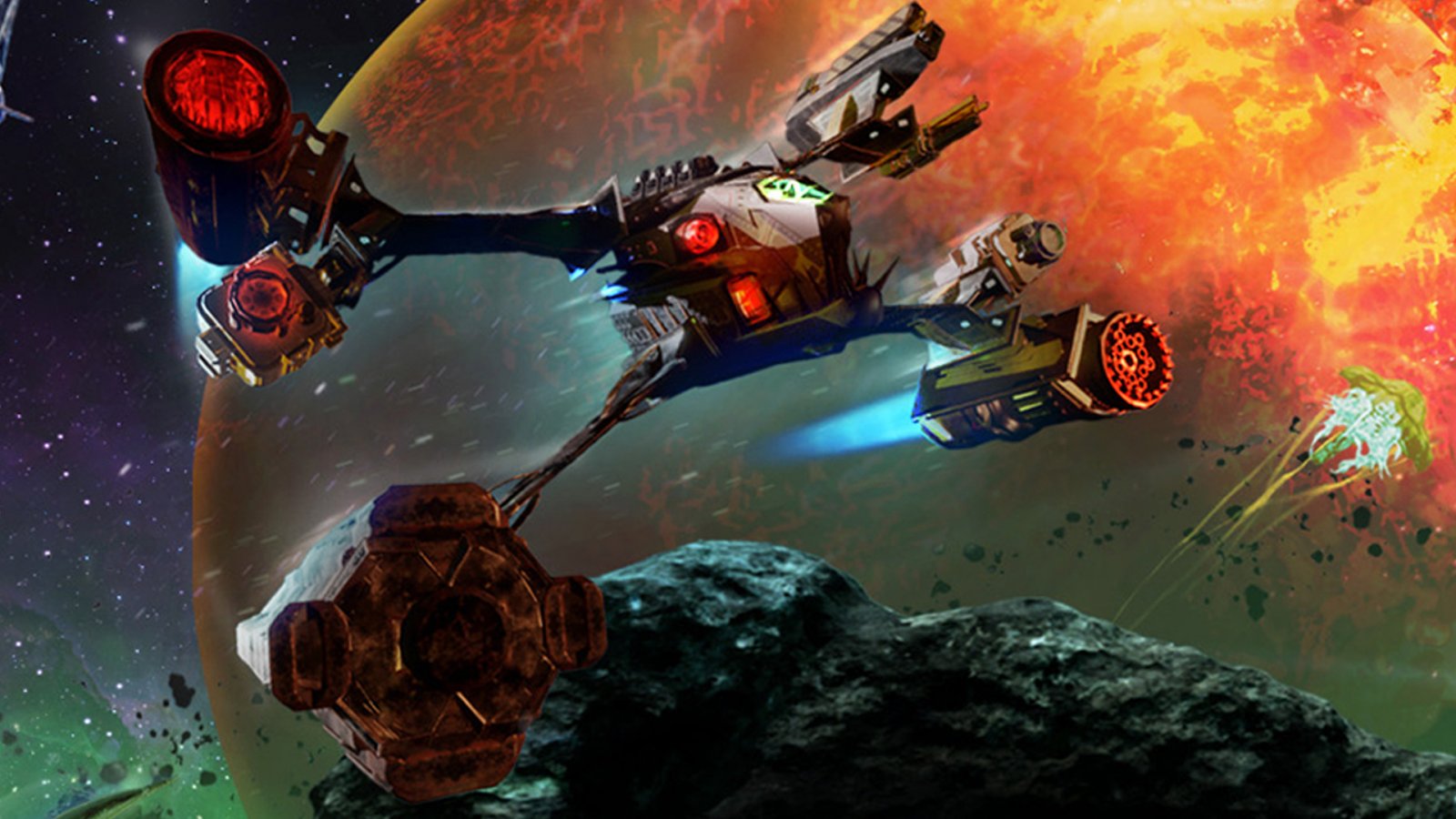 Il protagonista astronave di Hell Galaxy