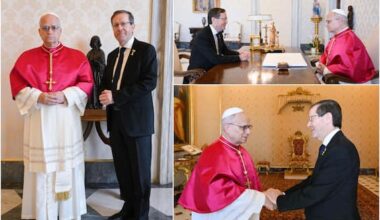 Vaticano, il presidente israeliano Isaac Herzog incontra Papa Leone