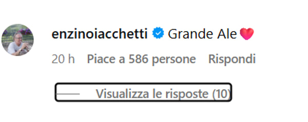 Il commento di Enzo Iacchetti
