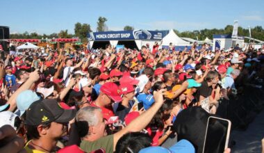 Gran Premio di Monza, la festa alla Fan Zone: Tiberio da Bergamo sfida al simulatore il capo del team Ferrari e  Antonelli incontra i tifosi