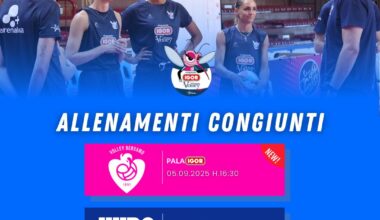 Pallavolo. Igor Novara, il precampionato entra nel vivo. Venerdì 5 la prima amichevole
