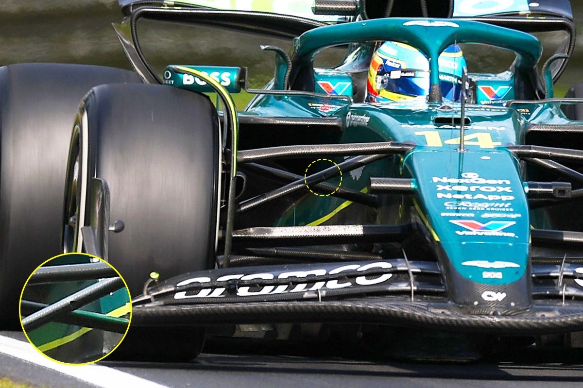 Aston Martin: sospensione rotta a Monza per un sasso in pista sparato?