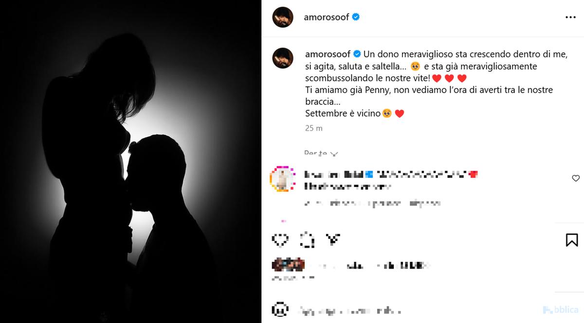 “Alessandra Amoroso e Valerio Pastore genitori, è nata Penny”