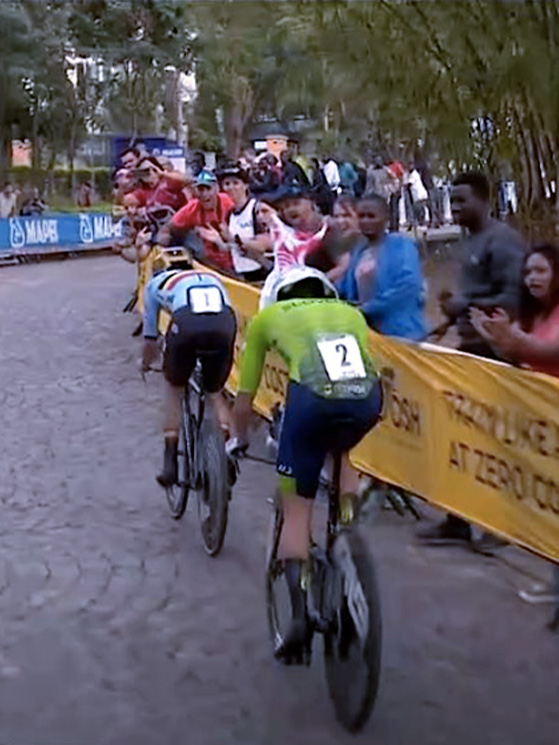 Kigali 2025, crono mondiale, Remco evenepoel e Tadej Pogacar