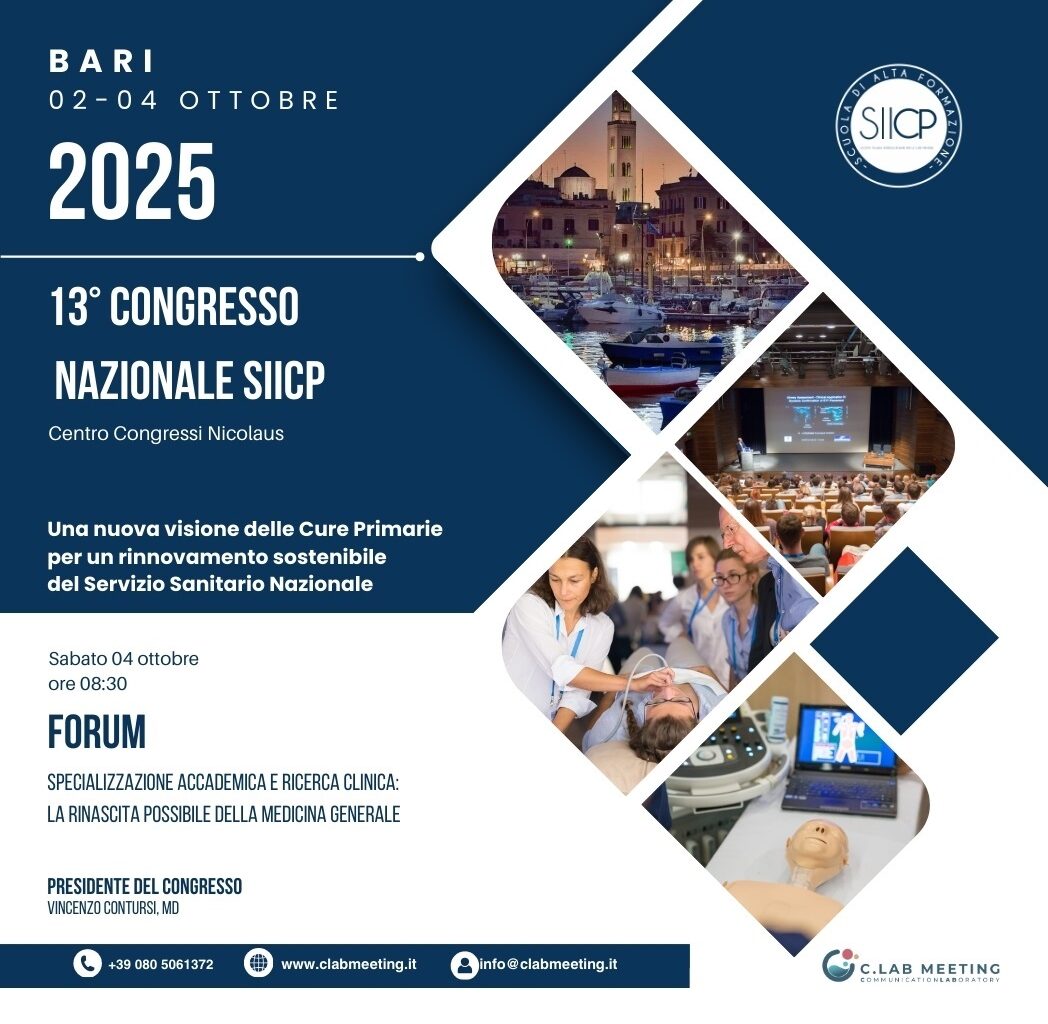 XIII Congresso Nazionale SIICP, Cure primarie: nuove visioni