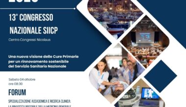 XIII Congresso Nazionale SIICP, Cure primarie: nuove visioni