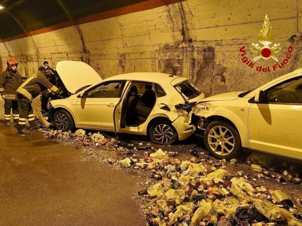 Incidente sull'A19 nella galleria di Trabia 2
