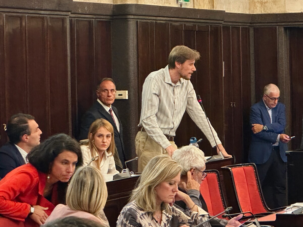 L'intervento di Tommaso Gorini (foto MilanoToday)