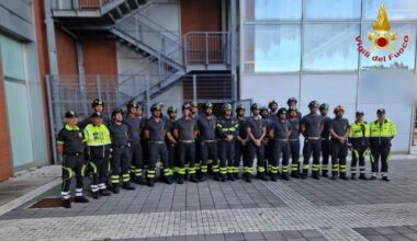 11 settembre, l'omaggio dei vigili del fuoco di Livorno