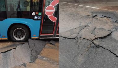 Monza, si apre una voragine, buca in via Mentana: disagi acqua