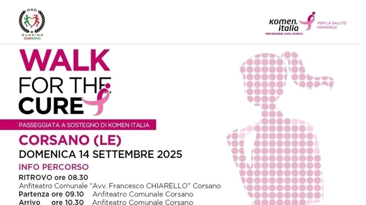 camminata per la vita corsano in marcia salute solidarietà prevenzione