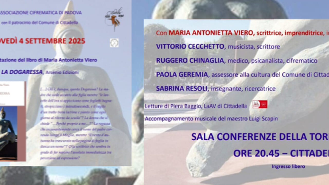Presentazione del libro "La Dogaressa" il 4 settembre 2025