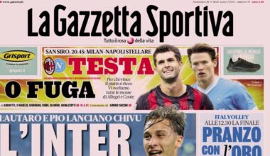 Prime pagine: “L’Inter decolla”; “X Tudor” - Gianluca Di Marzio