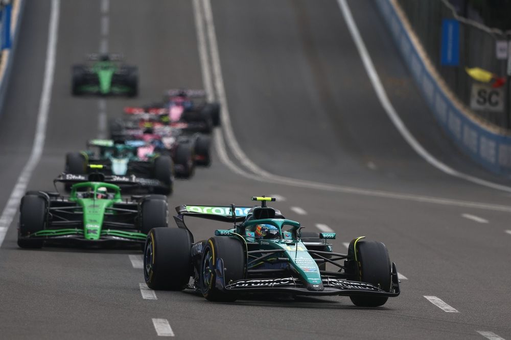 Lance Stroll, Aston Martin Racing, Fernando Alonso, Aston Martin Racing, Gabriel Bortoleto, Sauber