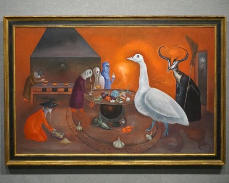 Leonora Carrington, Grandmother Moorhead’s Aromatic Kitchen, 1974, The Charles B. Goddard Center for Visual and Performing Arts - Ardmore, Oklahoma © Estate of Leonora Carrington, by SIAE 2025