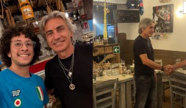 Ligabue è già a Caserta: cena nella trattoria a due passi dalla Reggia