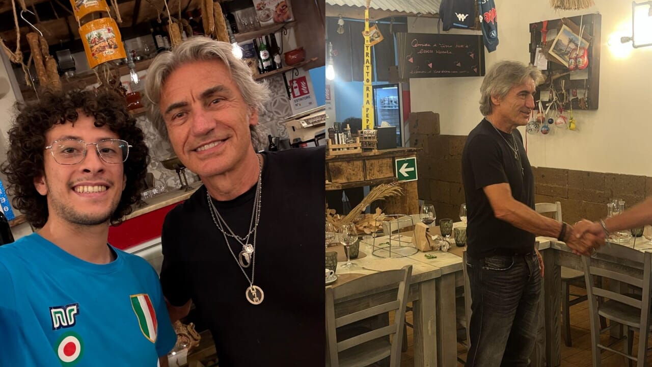 Ligabue è già a Caserta: cena nella trattoria a due passi dalla Reggia