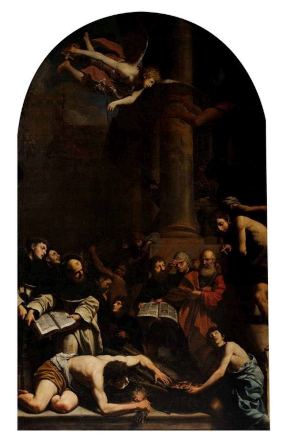 Lionello Spada, Miracolo del libro (1613-1615; tela; Bologna, San Domenico)