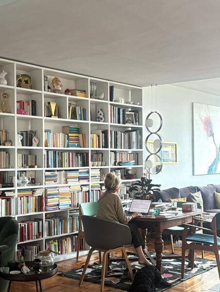 Il bellissimo salotto di Luciana Littizzetto, foto da Instagram