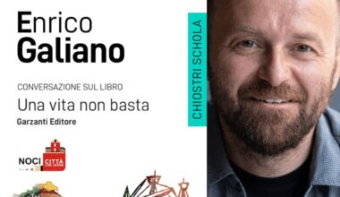 Enrico Galiano presenta il suo ultimo romanzo «Una vita non basta» agli alunni di Noci