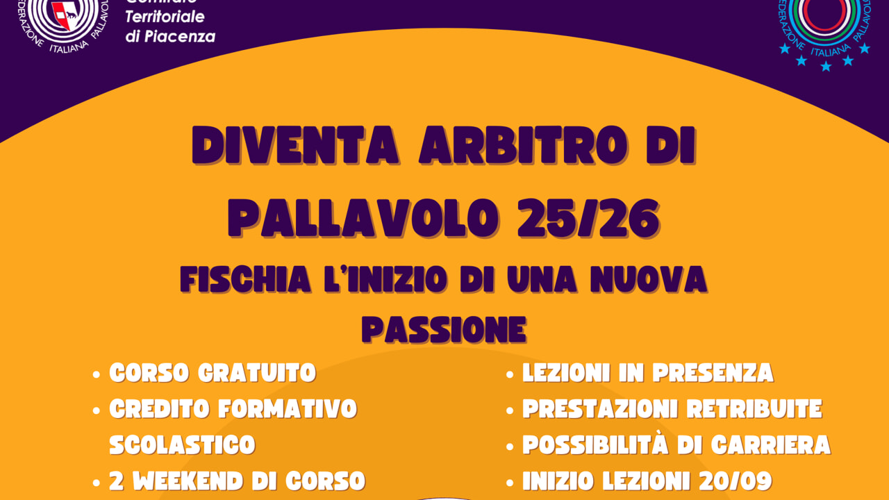 Via al corso per arbitri di pallavolo: ecco come partecipare