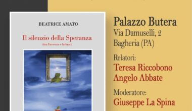 Presentazione del libro "Il silenzio della speranza" di Beatrice Amato.
