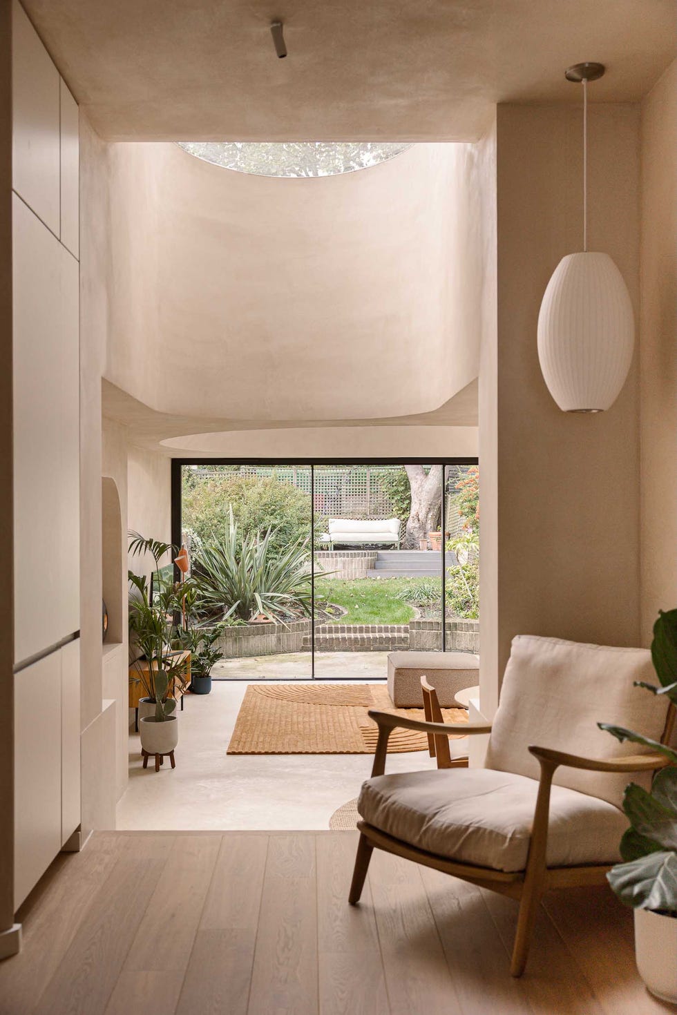 london house roberto di donato architecture view to back of house