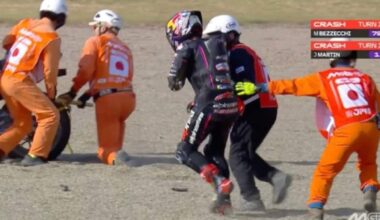 Martin, incidente con Bezzecchi e infortunio nella Sprint in Giappone: clavicola rotta